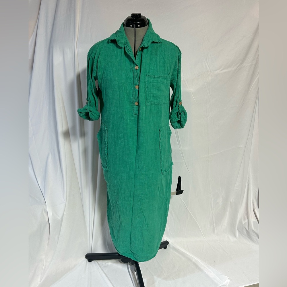 Women’s Shirt Dress/Swim cover Green